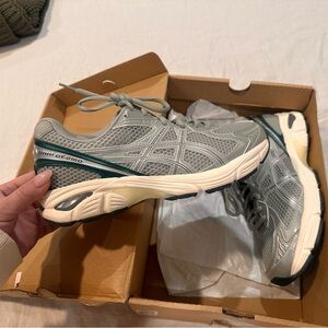 Asics Seal Grey and Jewel Green Sneakers